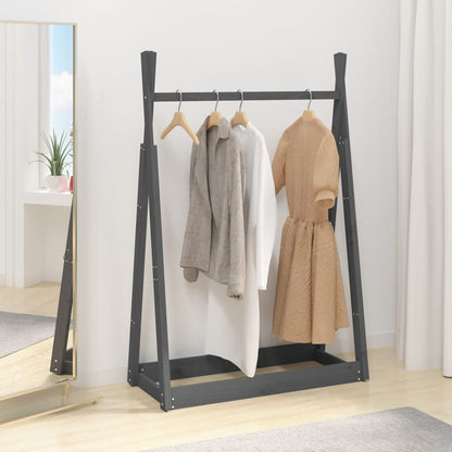 Berkfield Clothes Rack Grey 100x45x150 cm Solid Wood Pine