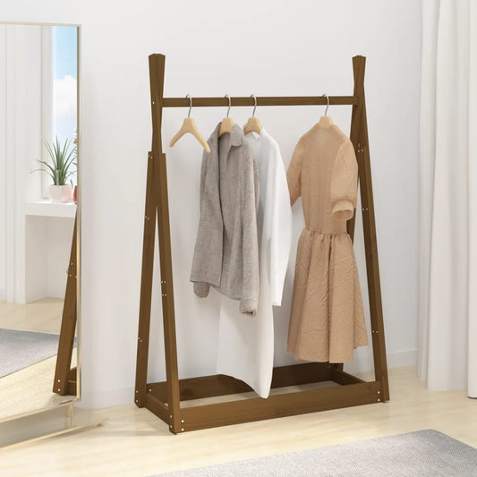 Berkfield Clothes Rack Honey Brown 100x45x150 cm Solid Wood Pine