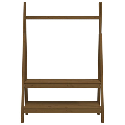 Berkfield Clothes Rack Honey Brown 100x45.5x150 cm Solid Wood Pine