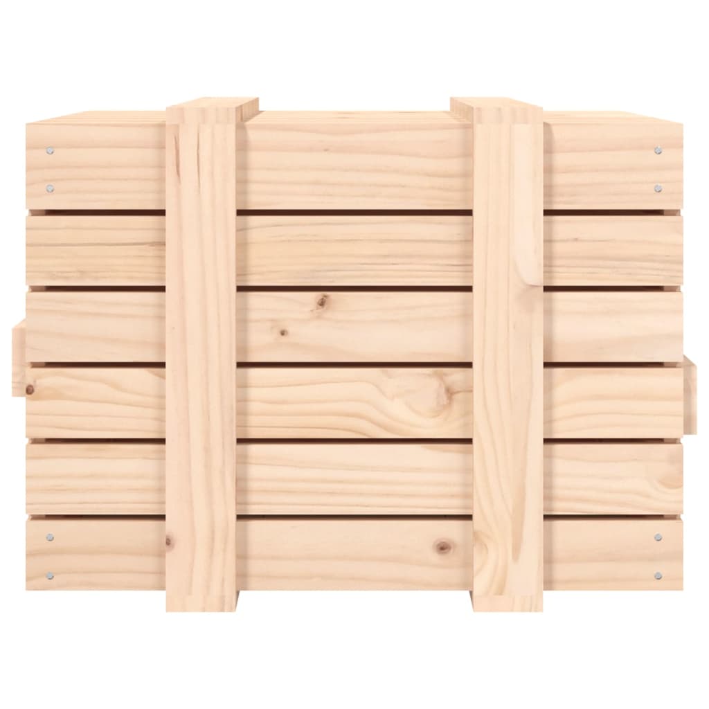 Berkfield Storage Box 58x40.5x42 cm Solid Wood Pine