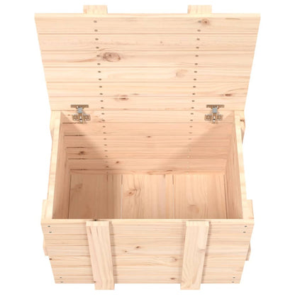 Berkfield Storage Box 58x40.5x42 cm Solid Wood Pine
