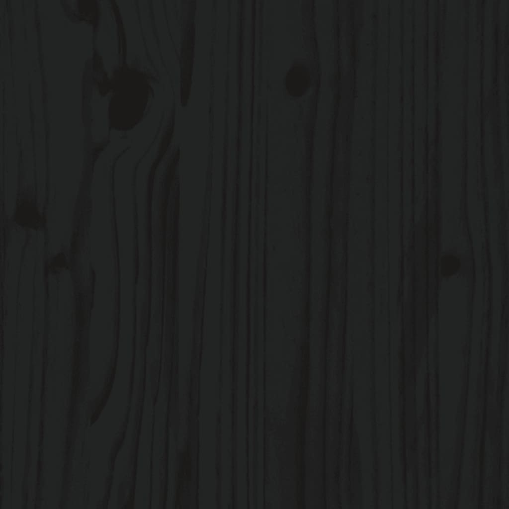 Berkfield Tire Rack Black 63x40x180 cm Solid Wood Pine