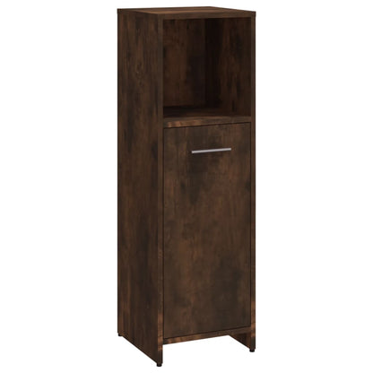 Berkfield 4 Piece Bathroom Furniture Set Smoked Oak Engineered Wood
