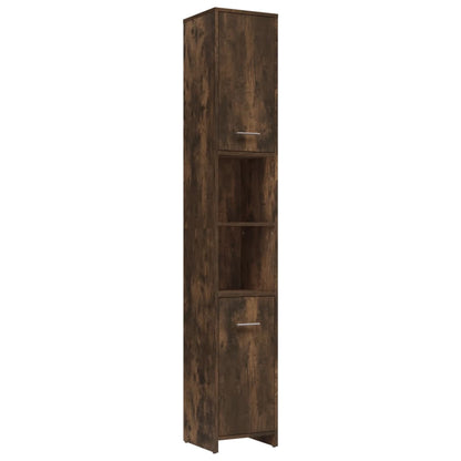 Berkfield 4 Piece Bathroom Furniture Set Smoked Oak Engineered Wood