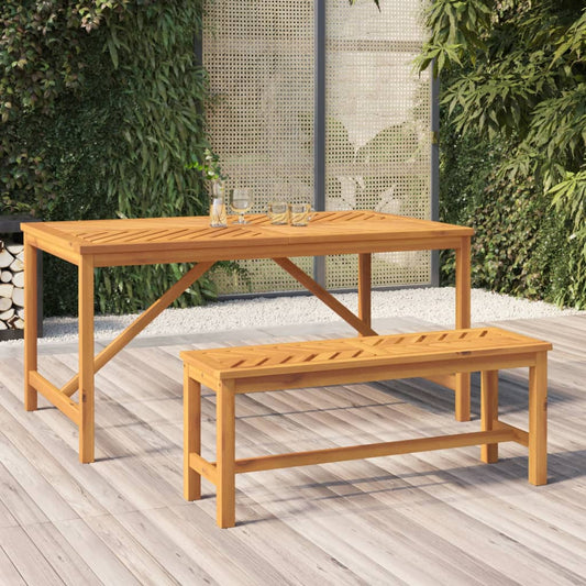 Berkfield Garden Bench 110 cm Solid Wood Acacia