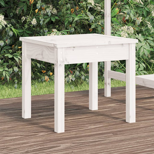 Berkfield Garden Bench White 50x44x45 cm Solid Wood Pine