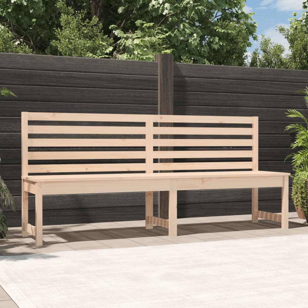 Berkfield Garden Bench 201.5 cm Solid Wood Pine