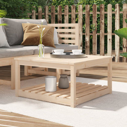 Berkfield Garden Table 82.5x82.5x45 cm Solid Wood Pine