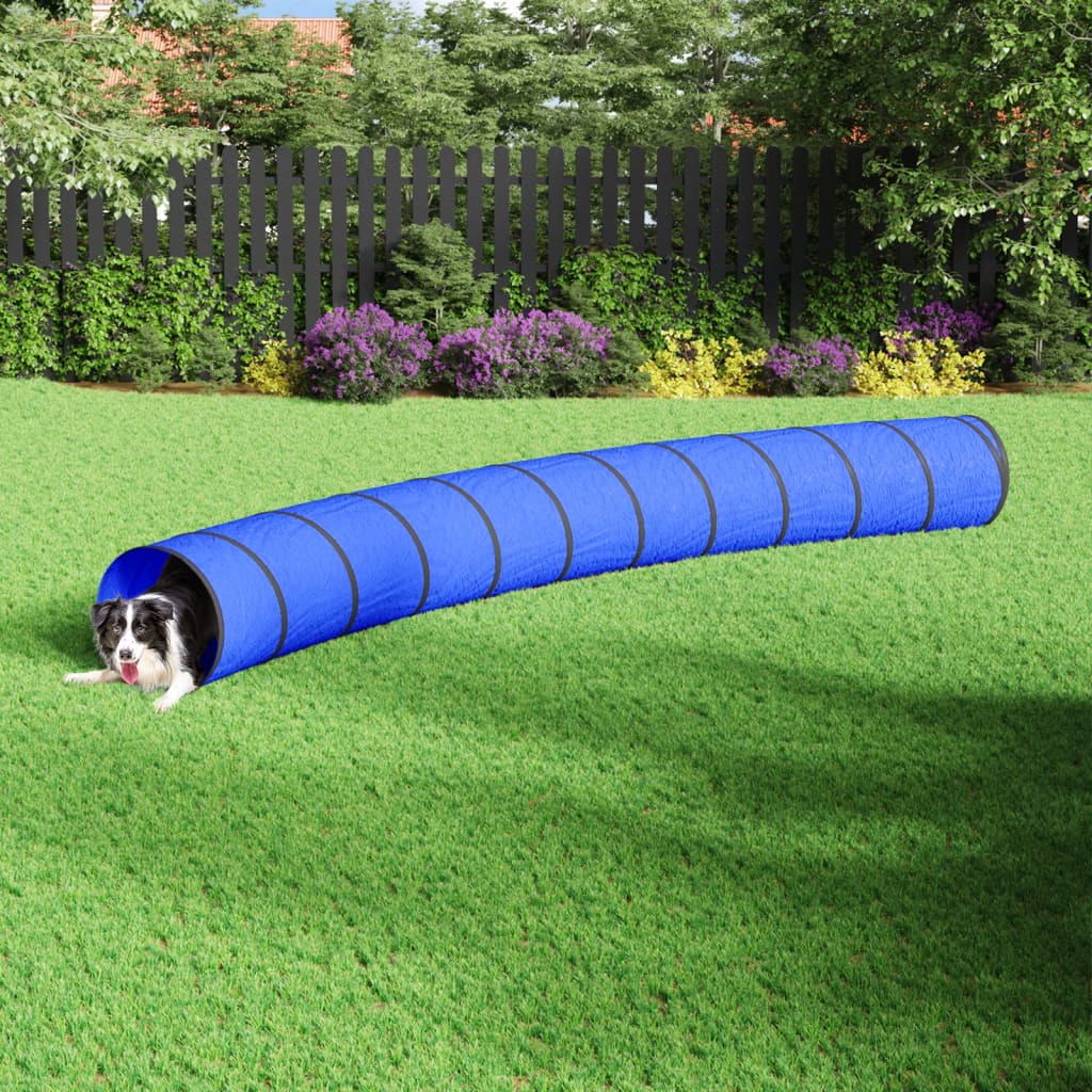 Berkfield Dog Tunnel Blue �_�”�_ 55x500 cm Polyester