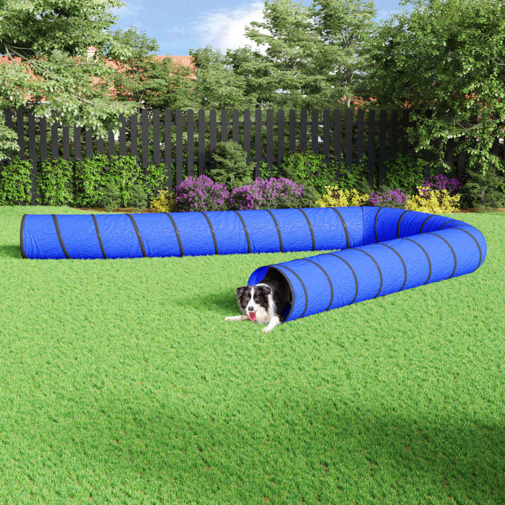 Berkfield Dog Tunnel Blue �_�”�_ 55x1000 cm Polyester