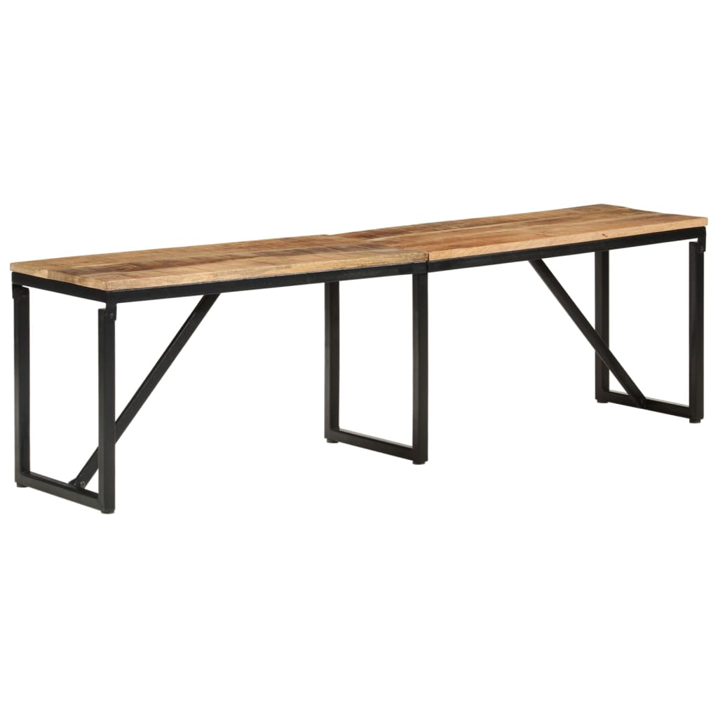 Berkfield Bench 160x35x46 cm Solid Wood Mango