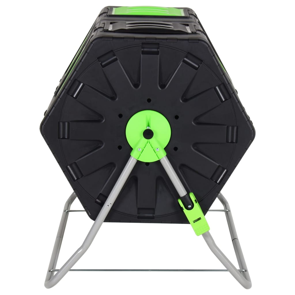 Berkfield Tumbling Composter Dual Chamber 88x60x74 cm 210 L Polypropylene