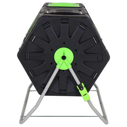 Berkfield Tumbling Composter Dual Chamber 88x60x74 cm 210 L Polypropylene