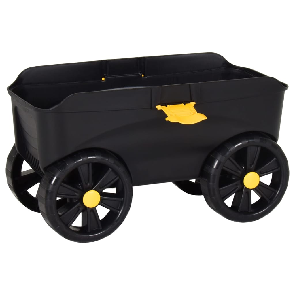 Berkfield 4-in-1 Garden Stool with Storage Bin 58.5x24x29.5 cm Polypropylene