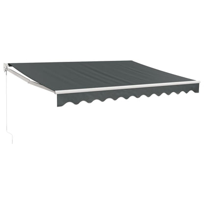 Berkfield Retractable Awning Anthracite 3x2.5 m Fabric and Aluminium