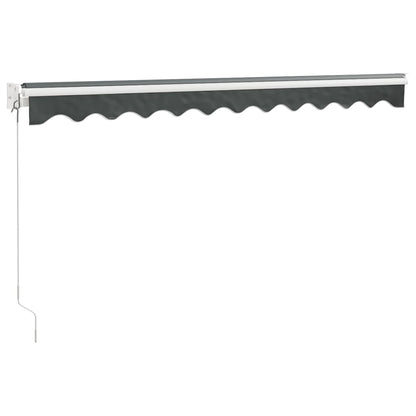 Berkfield Retractable Awning Anthracite 3x2.5 m Fabric and Aluminium