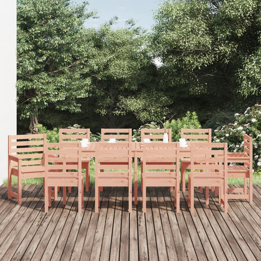 Berkfield 11 Piece Garden Dining Set Solid Wood Douglas