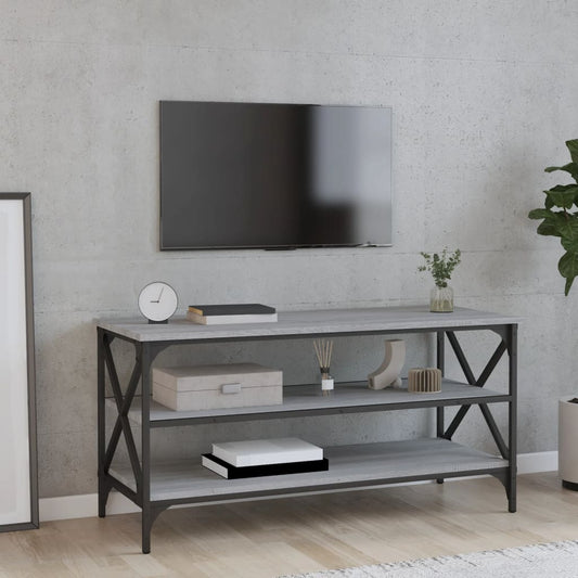 Berkfield TV Cabinet Grey Sonoma 100x40x50 cm Engineered Wood