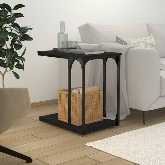 Berkfield Side Table Black 50x35x52 cm Engineered Wood