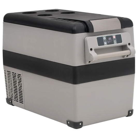 Berkfield Cool Box with Handle Black and Grey 45 L PP & PE