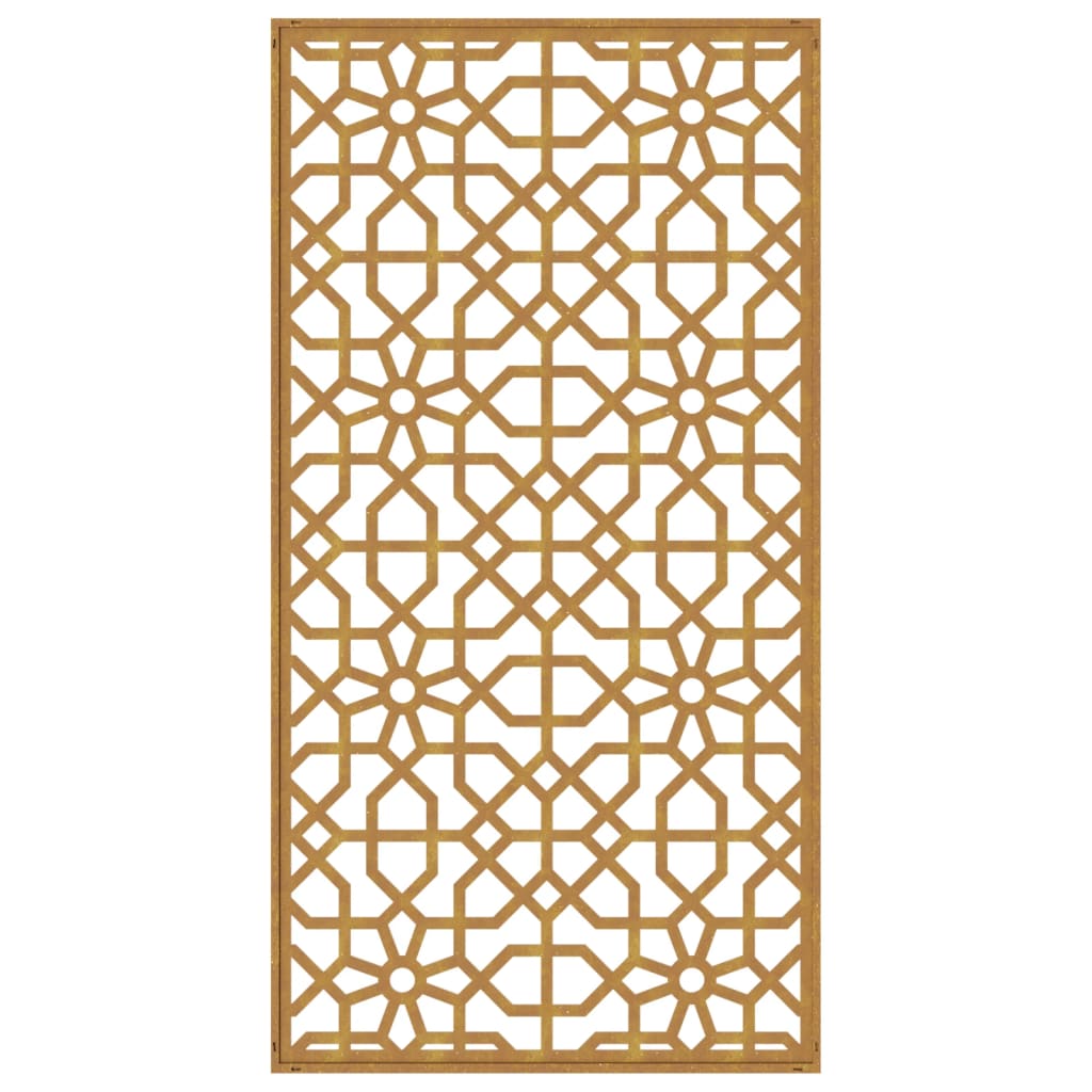 Berkfield Garden Wall Decoration 105x55 cm Corten Steel Moorish Design