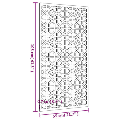 Berkfield Garden Wall Decoration 105x55 cm Corten Steel Moorish Design