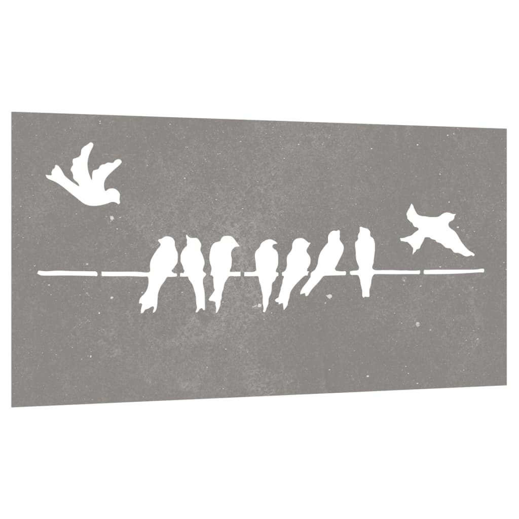 Berkfield Garden Wall Decoration 105x55 cm Corten Steel Bird Design