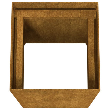 Berkfield Planter 40x40x80 cm Corten Steel