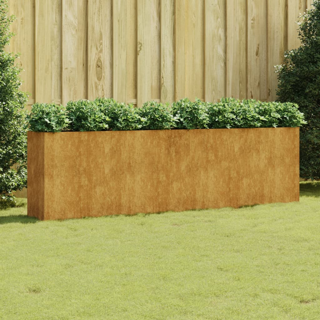 Berkfield Garden Raised Bed 280x40x80 cm Corten Steel