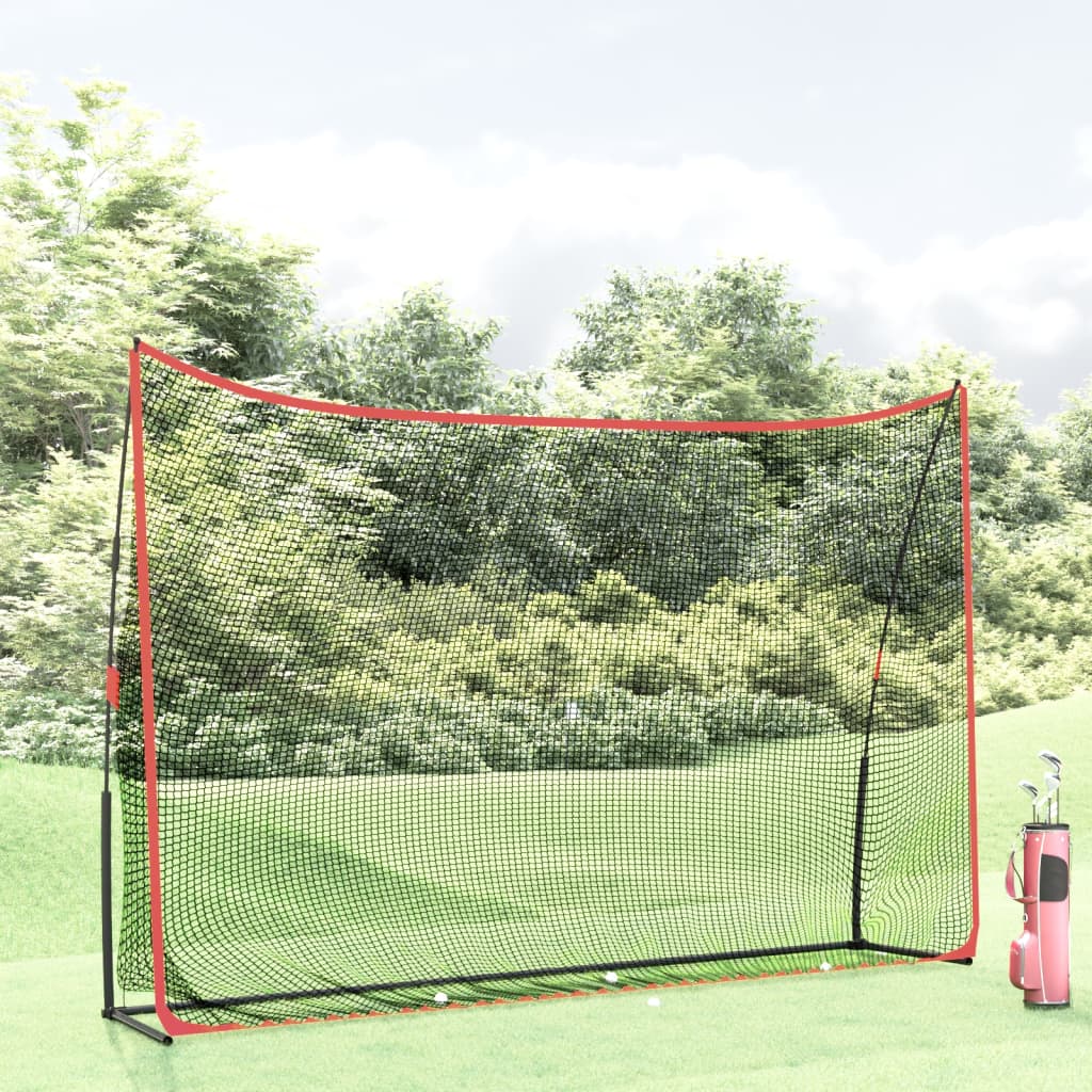 Berkfield Golf Practice Net Black and Red 305x91x213 cm Polyester