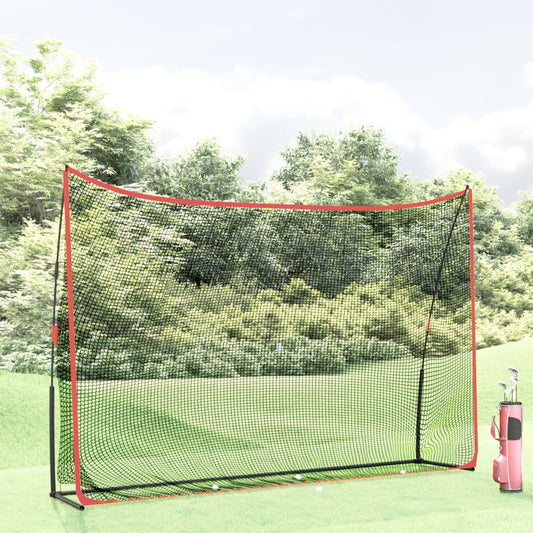 Berkfield Golf Practice Net Black and Red 305x91x213 cm Polyester