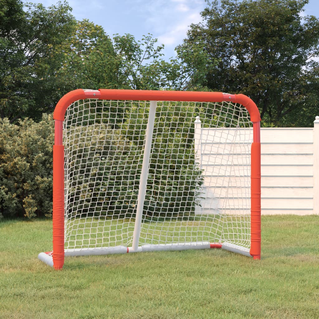 Berkfield Hockey Goal Red and White 137x66x112 cm Polyester