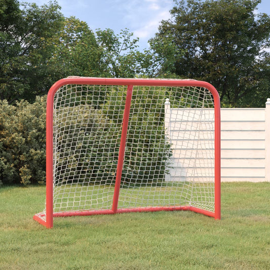 Berkfield Hockey Goal Red and White 183x71x122 cm Polyester