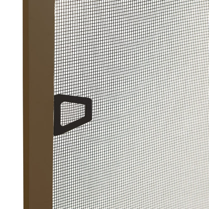 Berkfield Insect Screen for Windows Brown 80x100 cm
