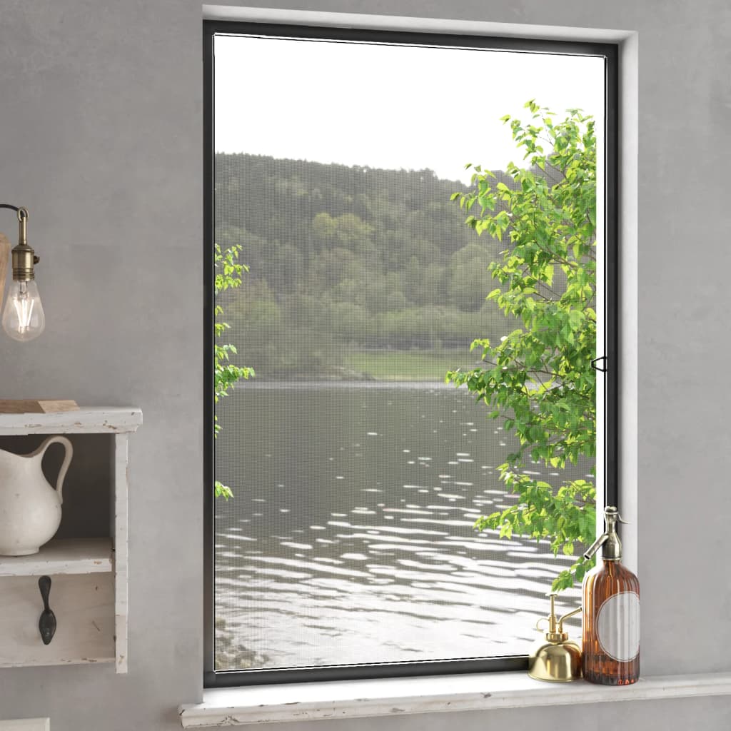 Berkfield Insect Screen for Windows Anthracite 90x120 cm