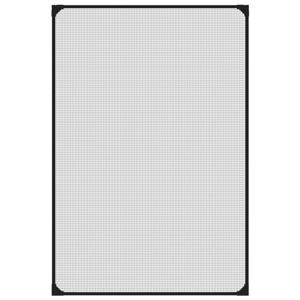 Berkfield Magnetic Insect Screen for Windows Anthracite 80x120 cm