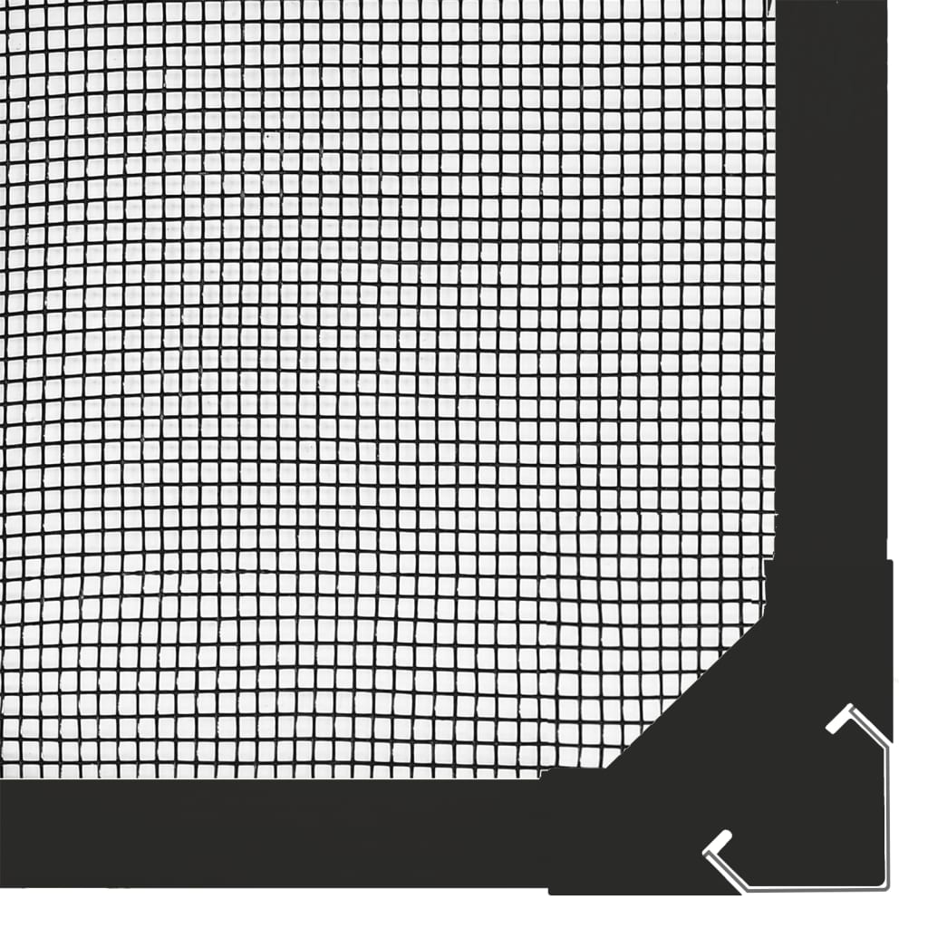 Berkfield Magnetic Insect Screen for Windows Anthracite 80x120 cm