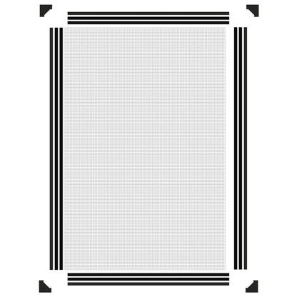 Berkfield Magnetic Insect Screen for Windows Anthracite 80x120 cm