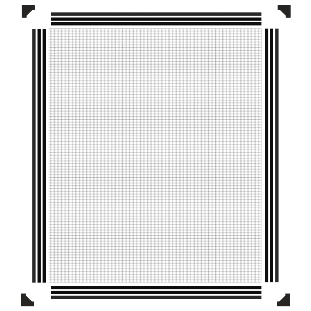 Berkfield Magnetic Insect Screen for Windows Anthracite 100x120 cm