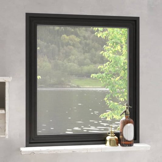 Berkfield Magnetic Insect Screen for Windows Anthracite 120x140 cm