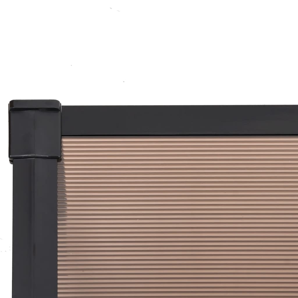 Berkfield Door Canopy Black 152.5x90 cm Polycarbonate