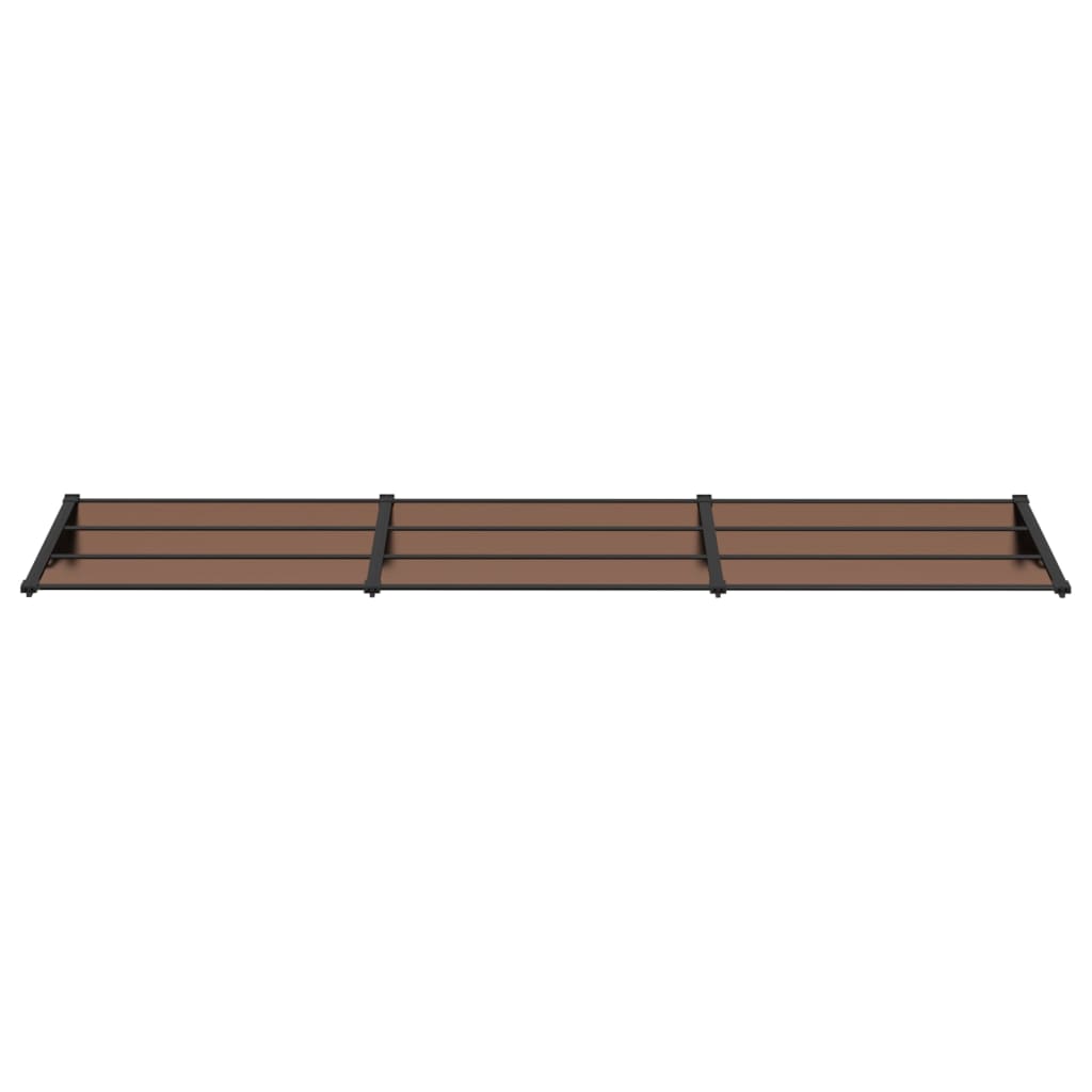 Berkfield Door Canopy Black 358.5x90 cm Polycarbonate