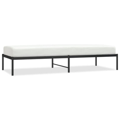 Berkfield Metal Bed Frame Black 80x200 cm