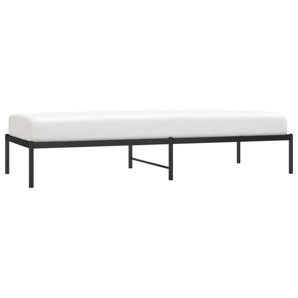 Berkfield Metal Bed Frame Black 80x200 cm