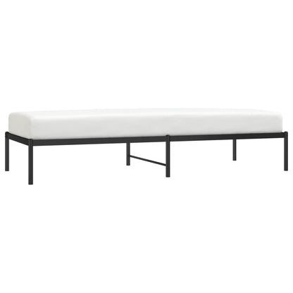 Berkfield Metal Bed Frame Black 80x200 cm