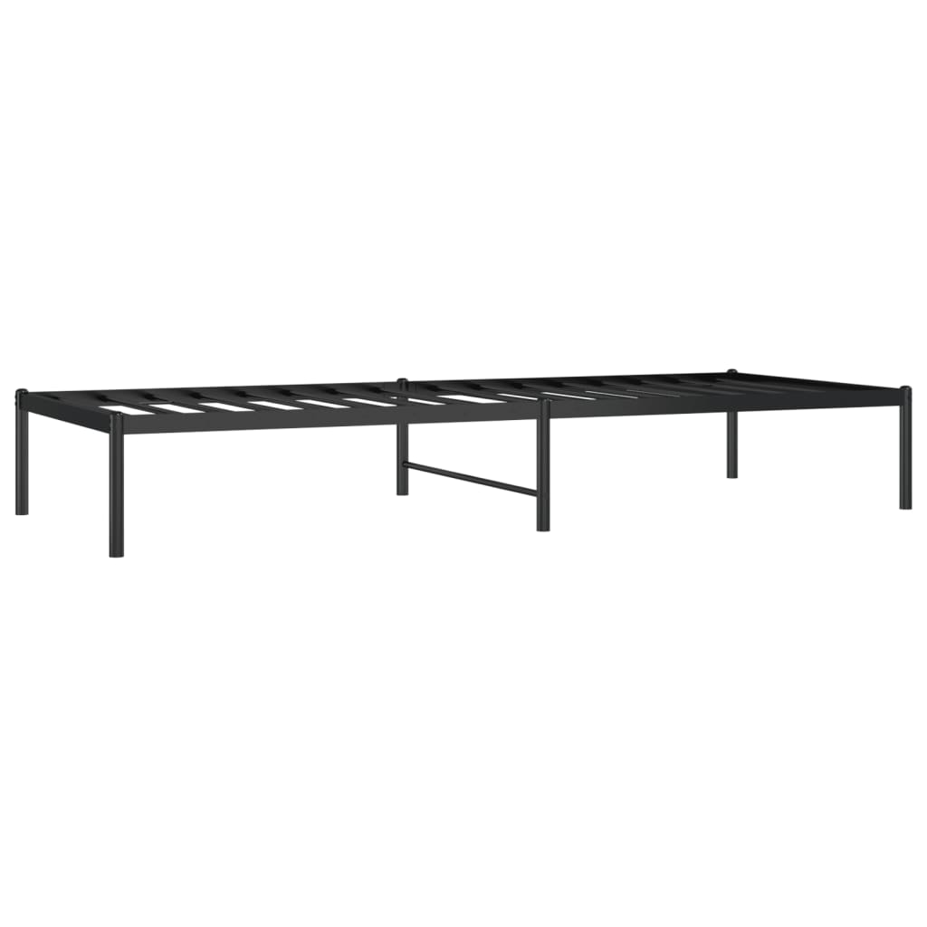 Berkfield Metal Bed Frame Black 80x200 cm