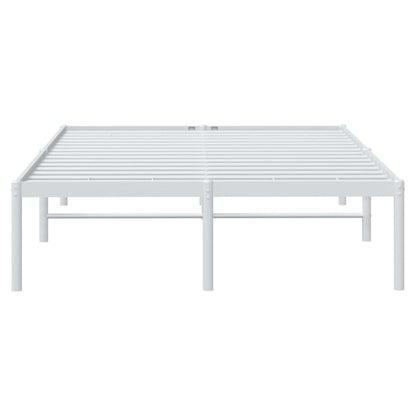 Berkfield Metal Bed Frame White 120x200 cm