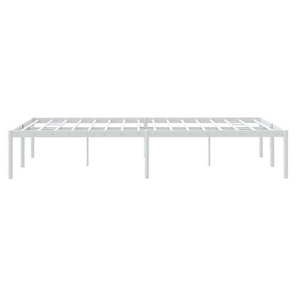 Berkfield Metal Bed Frame White 120x200 cm