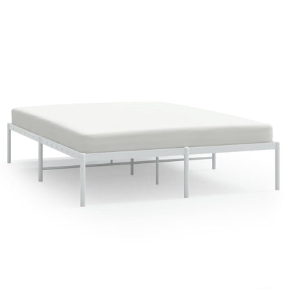 Berkfield Metal Bed Frame White 140x190 cm