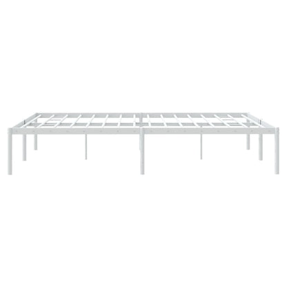 Berkfield Metal Bed Frame White 140x190 cm
